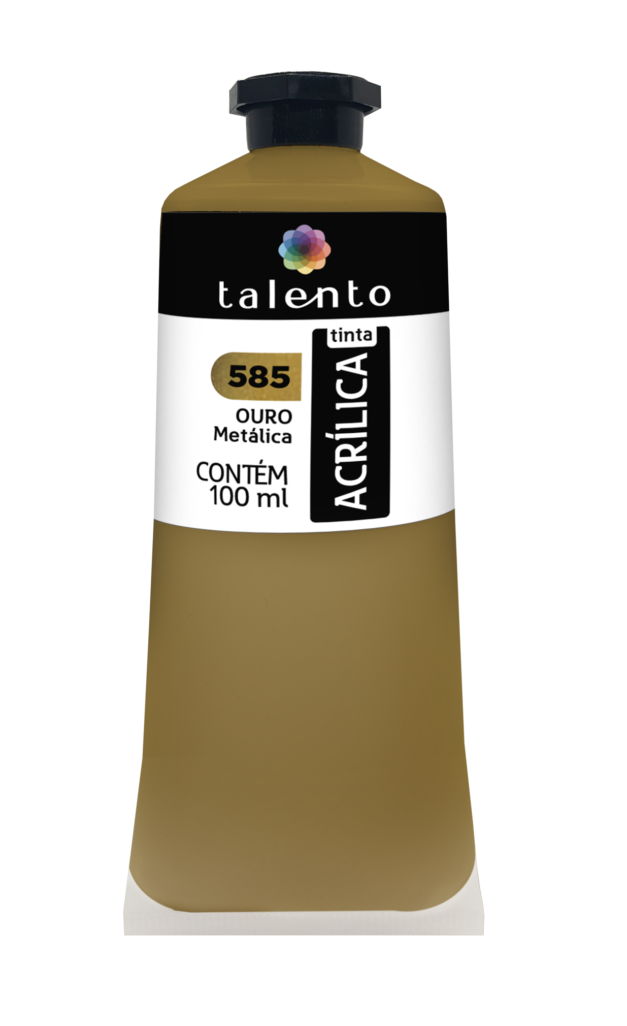 ACRILICA TALENTO 100ML 585 OURO METALICO