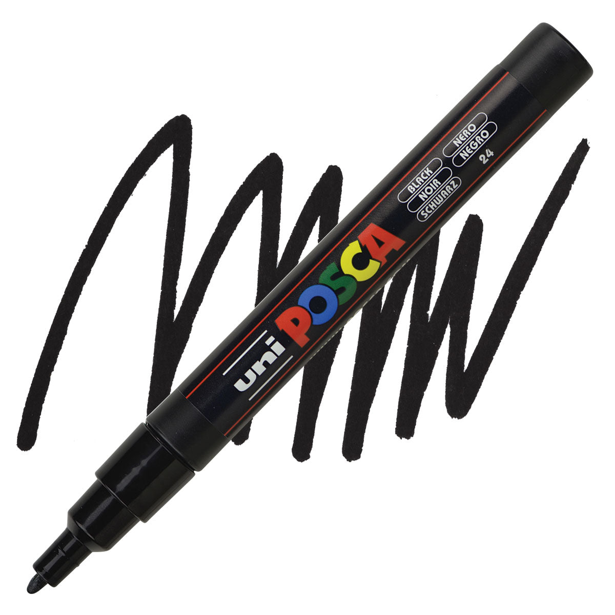 CANETA POSCA PC-3M 24 PRETA
