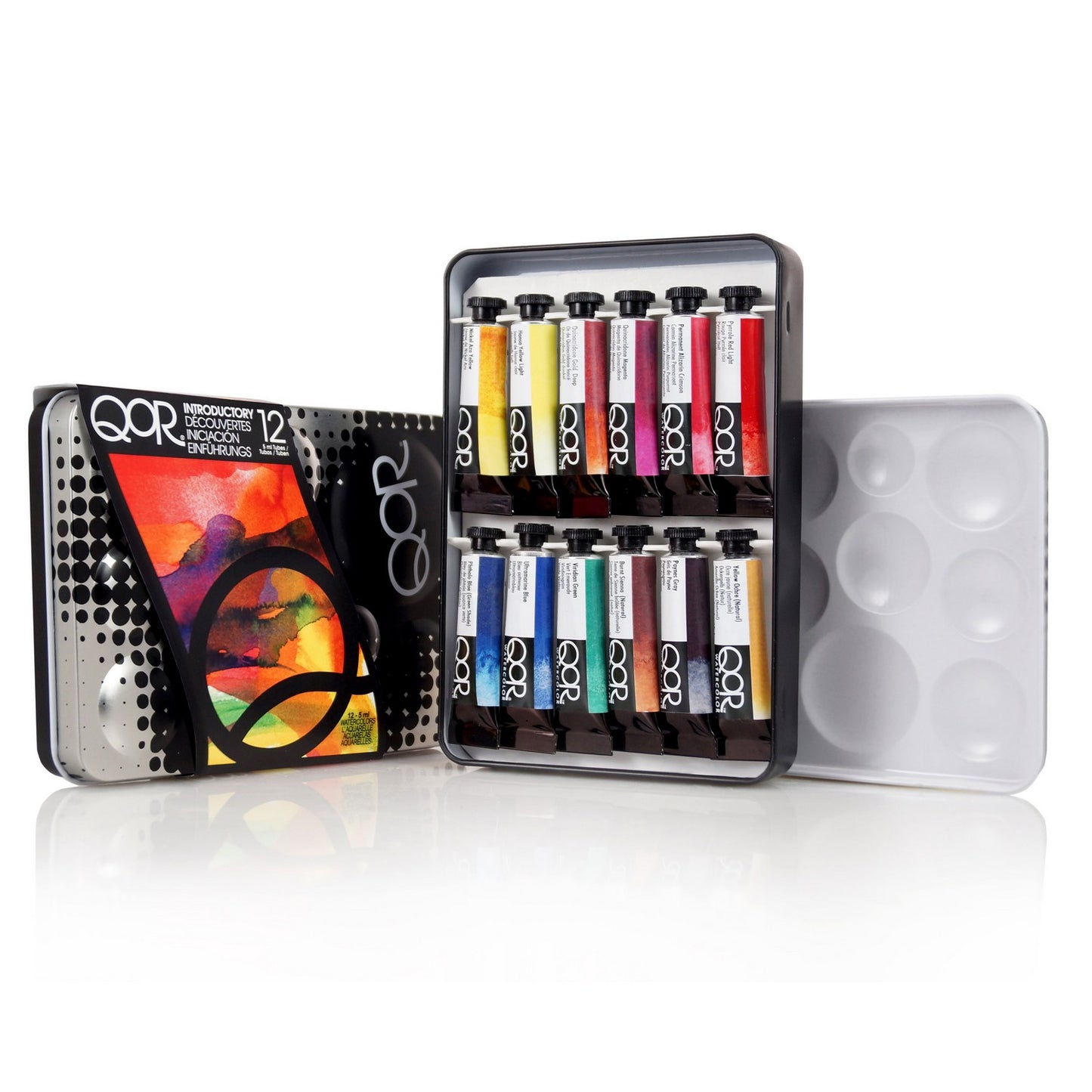 ESTOJO AQUARELA GOLDEN QOR 12 TUBOS 5ML