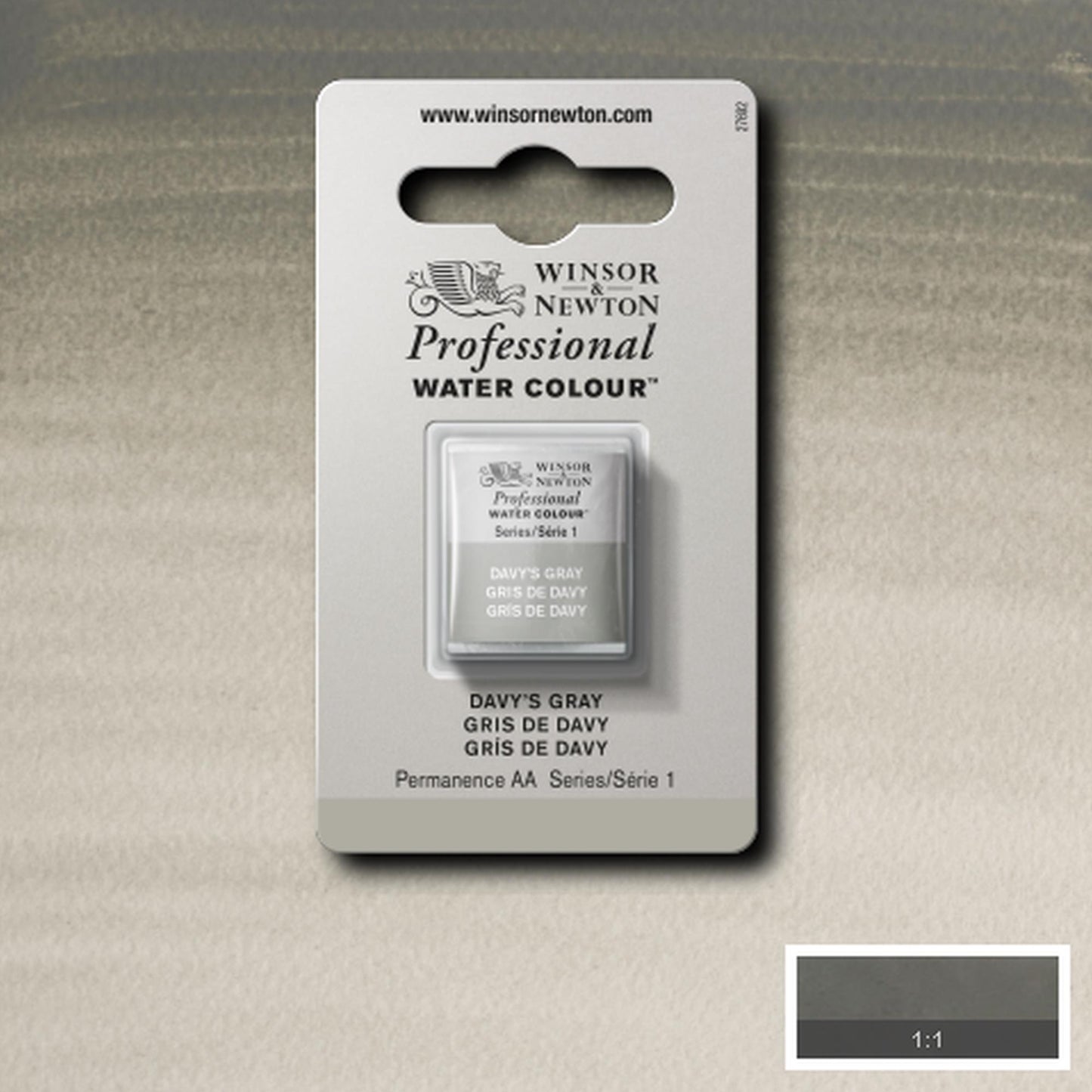 AQUARELA WINSOR NEWTON ARTISTS H PAN 217 DAVY'S GRAY S1