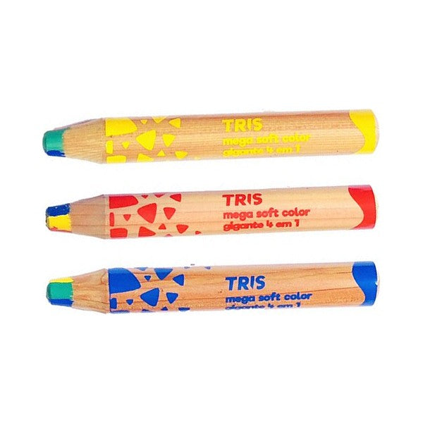 LAPIS COR TRIS MEGA JUMBO RAINBOW MULTICOLORIDO