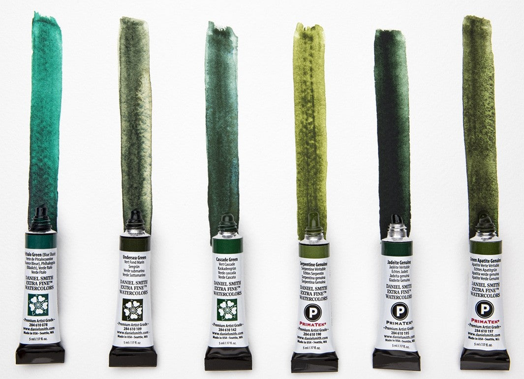 ESTOJO AQUARELA DANIEL SMITH JEAN HAINES "GREEN WITH ENVY C/ 06 TUBOS