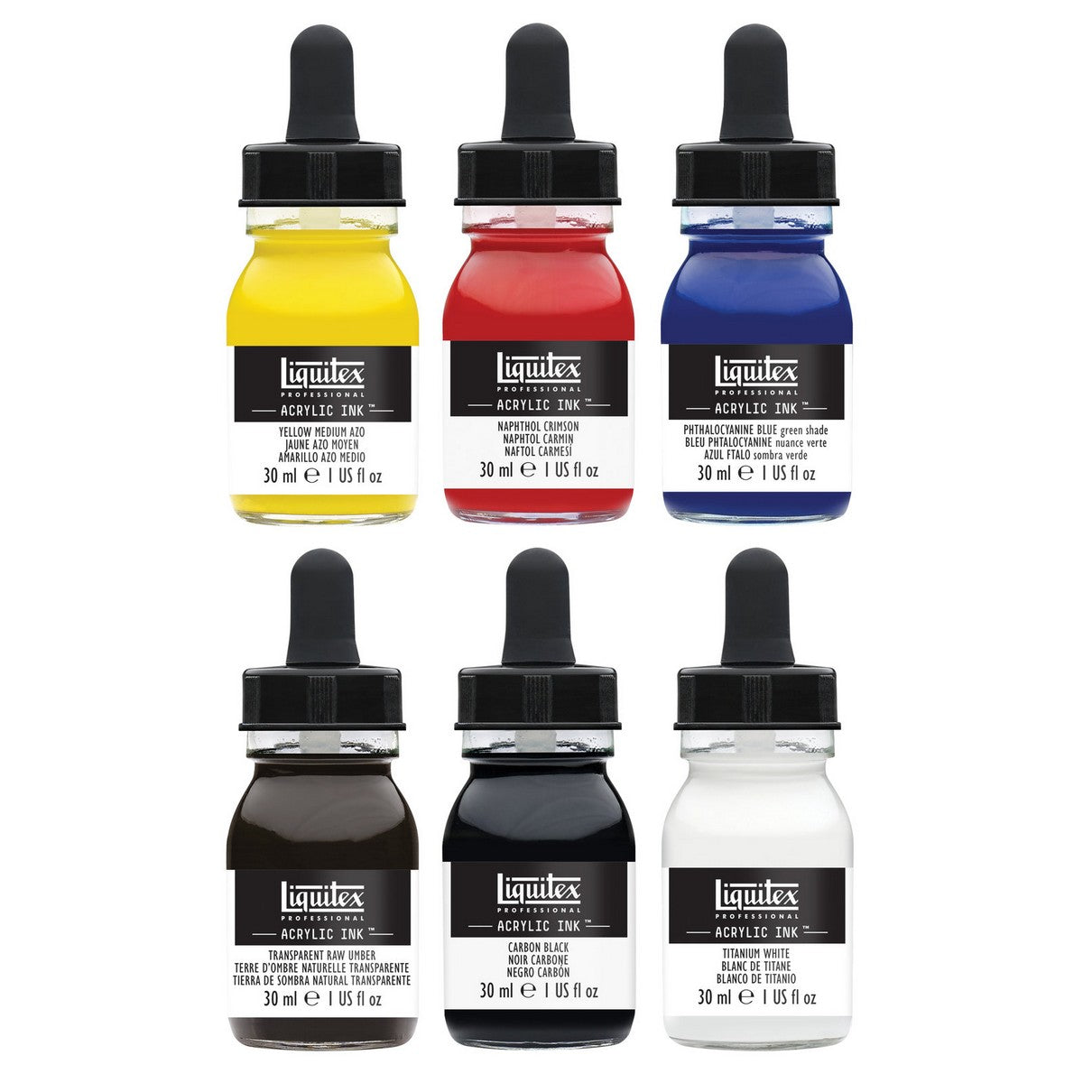 ESTOJO ACRILICA LIQUITEX INK! ACRYLIC 030ML C/ 06 BASIC 3699314