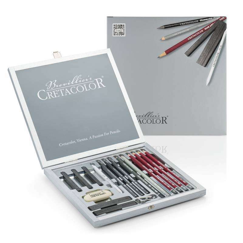 ESTOJO CRETACOLOR SILVER BOX 17 ITENS