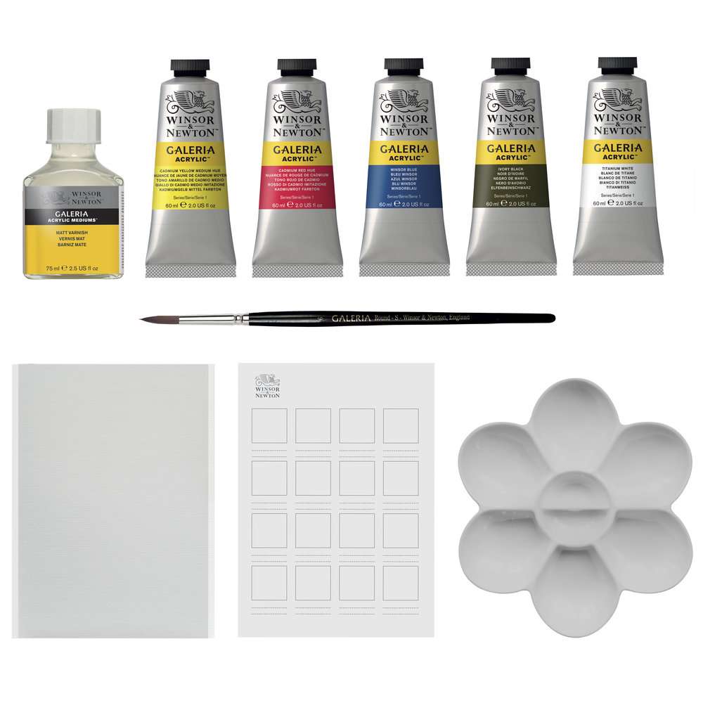ESTOJO ACRILICA WINSOR NEWTON GALERIA C/ 10 PCS 2190601