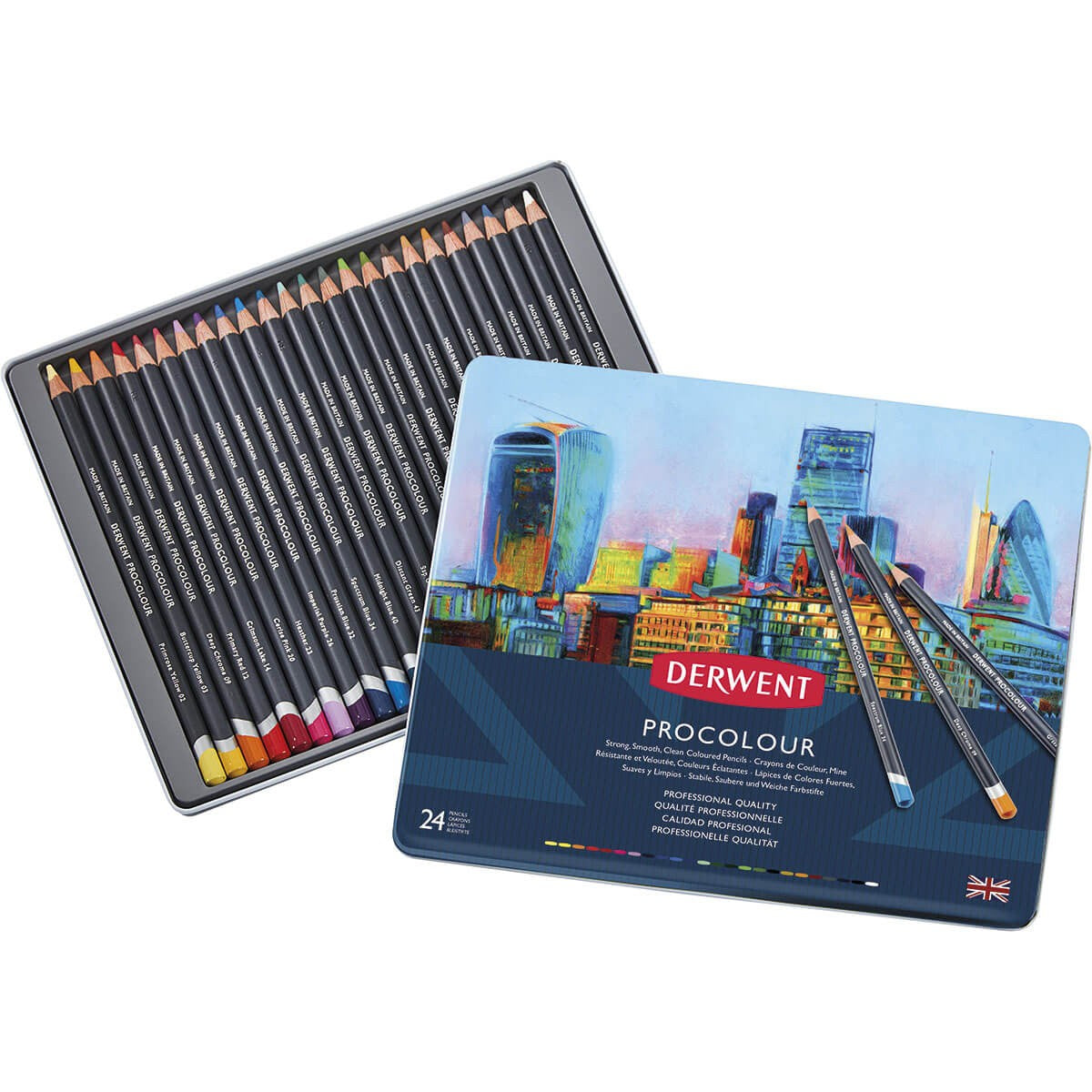 LAPIS COR DERWENT PROCOLOUR 24 CORES