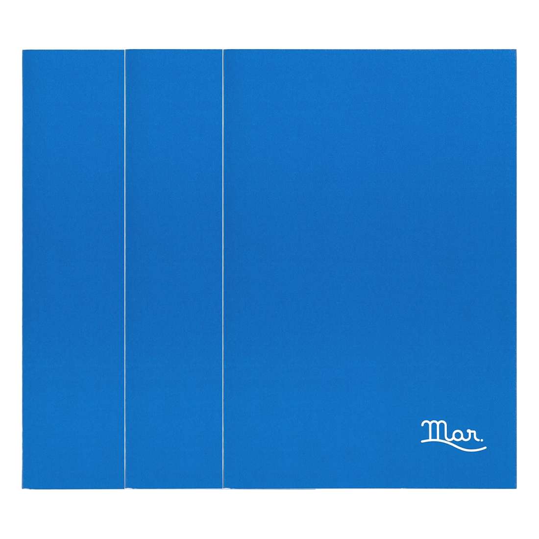 KIT 03 JOURNALS MAR AZUL A5 S/ PAUTA 60FLS CADA