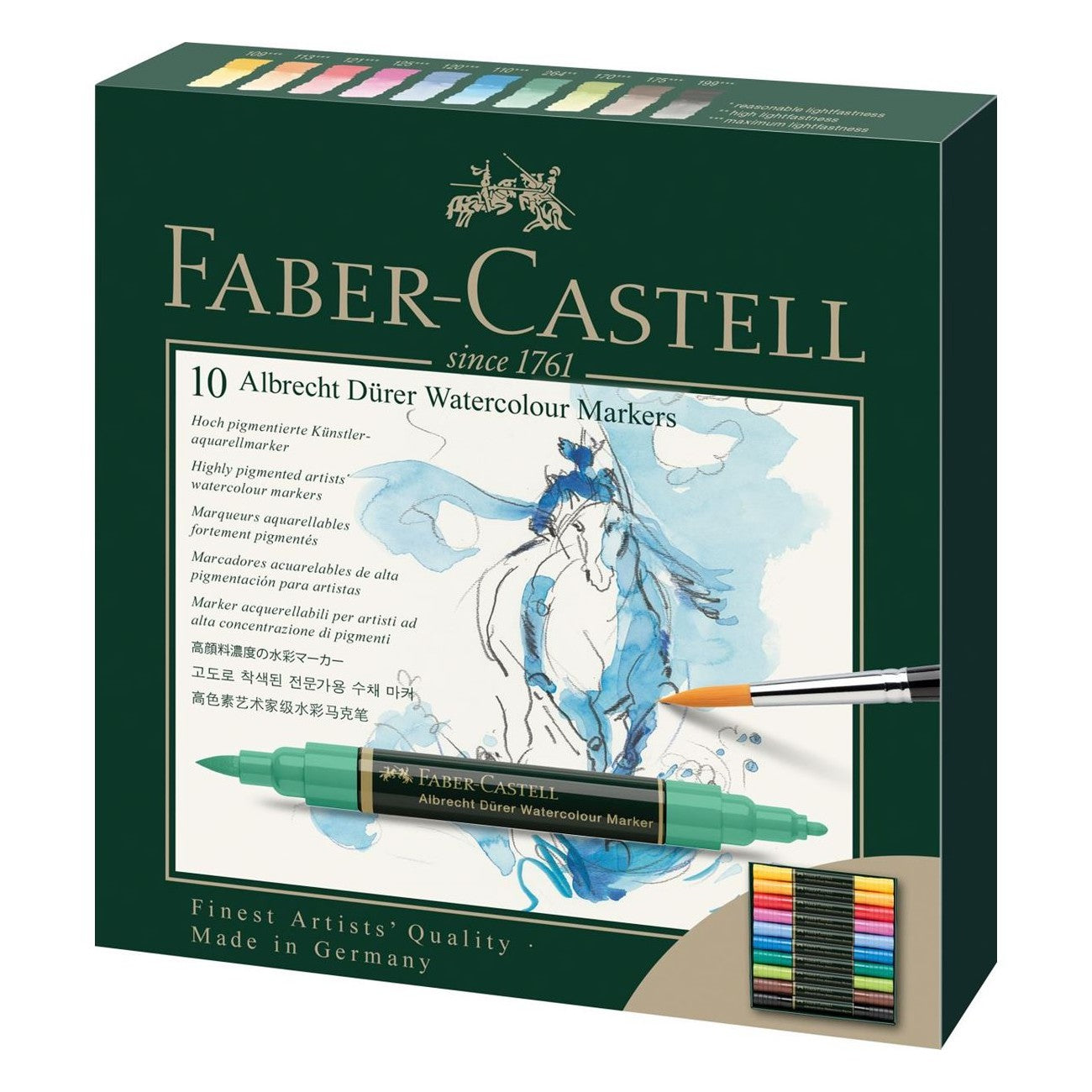 MARCADOR FABER ALBRECHT DURER WATERCOLOUR 10 CORES 160310