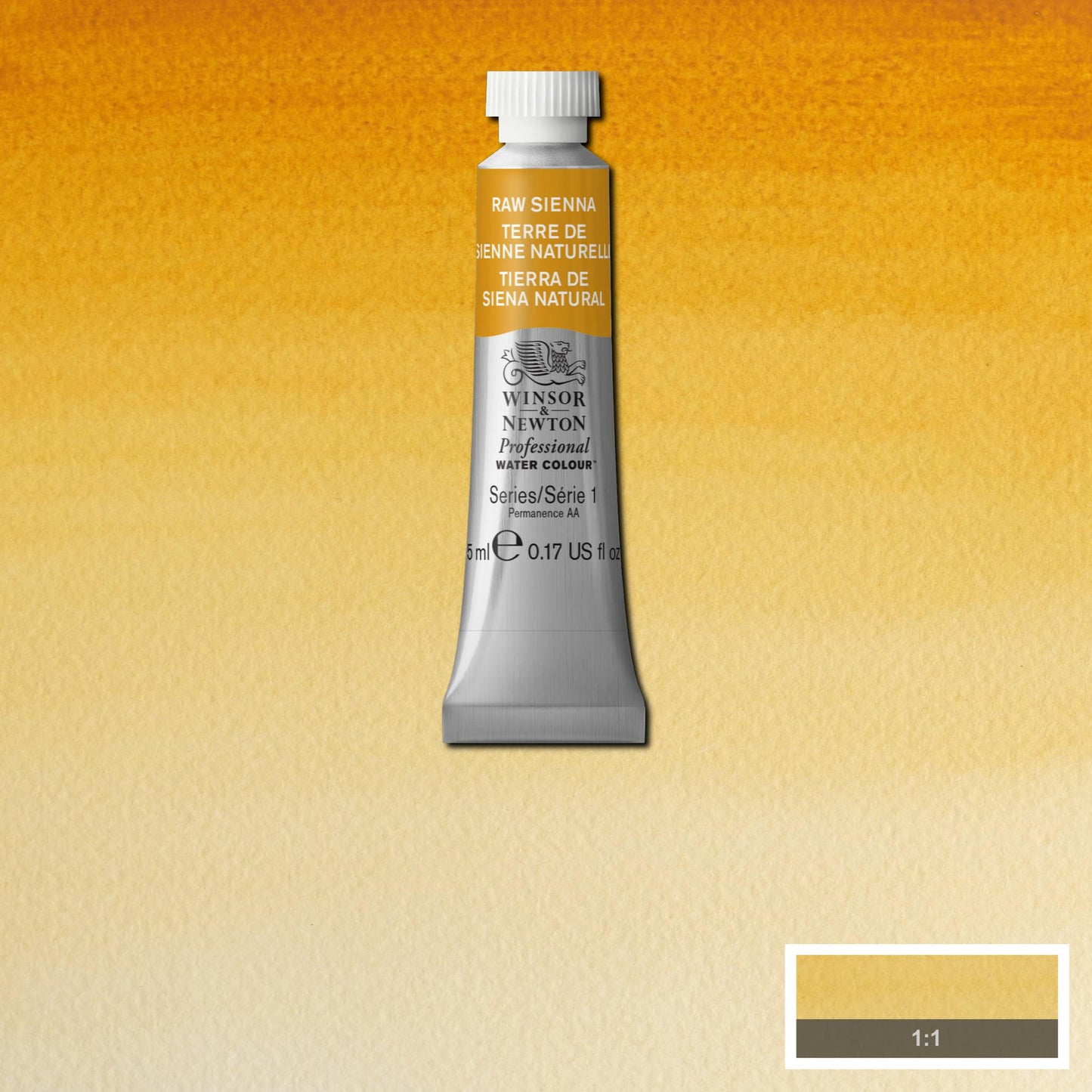 AQUARELA WINSOR NEWTON ARTISTS 5ml 552 RAW SIENNA S1