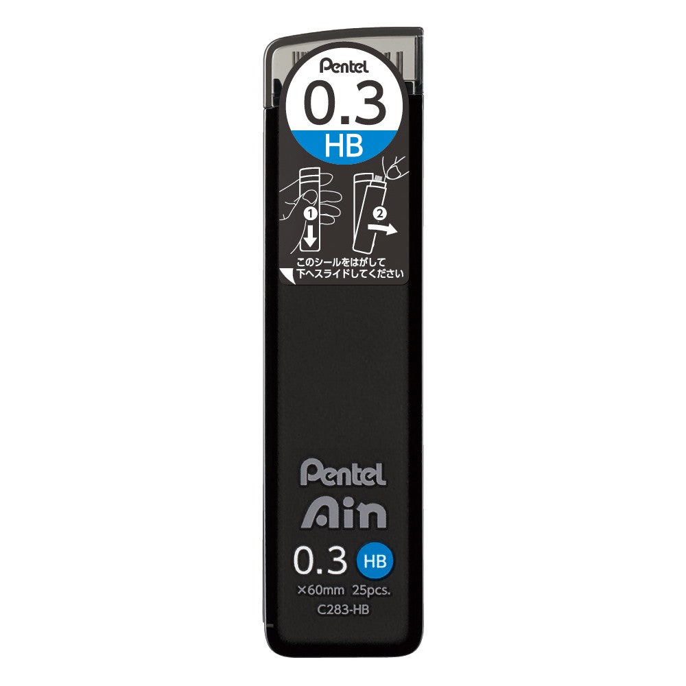 GRAFITE PENTEL AIN 0,3MM HB 25 MINAS