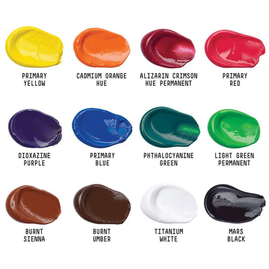 ESTOJO ACRILICA LIQUITEX BASICS C/ 12 22ML 3699403 (ANT 353)