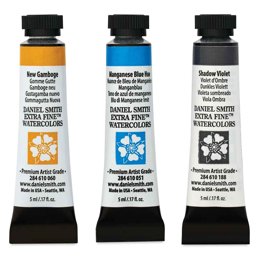 ESTOJO AQUARELA DANIEL SMITH 5ml 03 TUBOS 5ml - EVENING GLOW