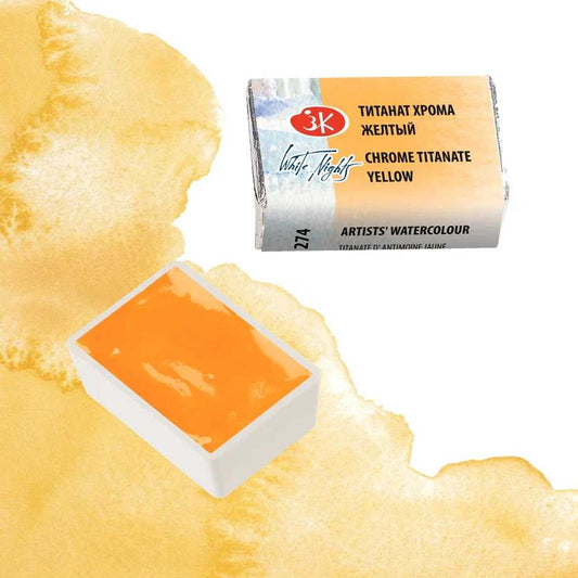 AQUARELA WHITE NIGHTS 274 TONS GRANULADOS CHROME TITANATE YELLOW FULL PAN