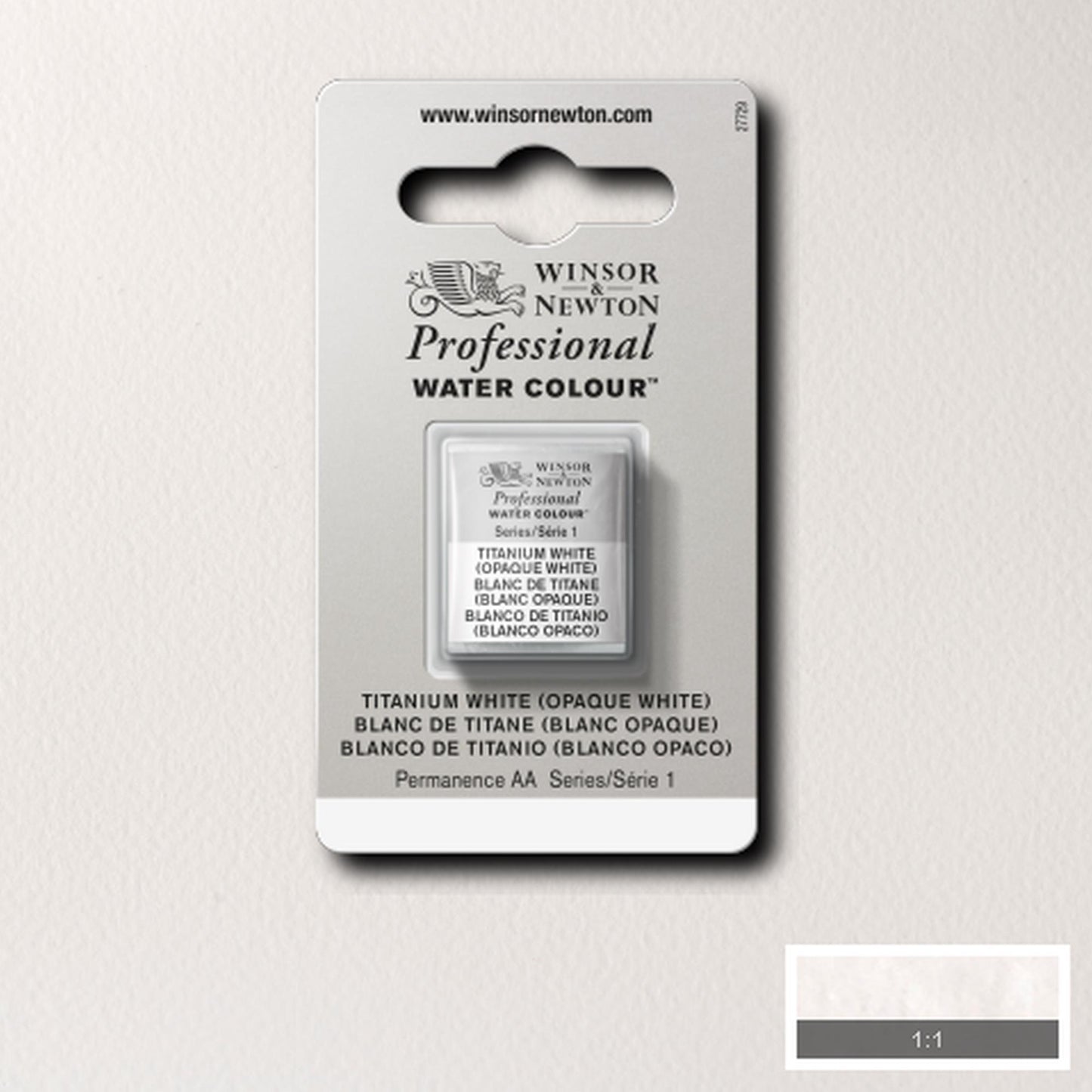 AQUARELA WINSOR NEWTON ARTISTS H PAN 644 TITANIUM WHITE S1