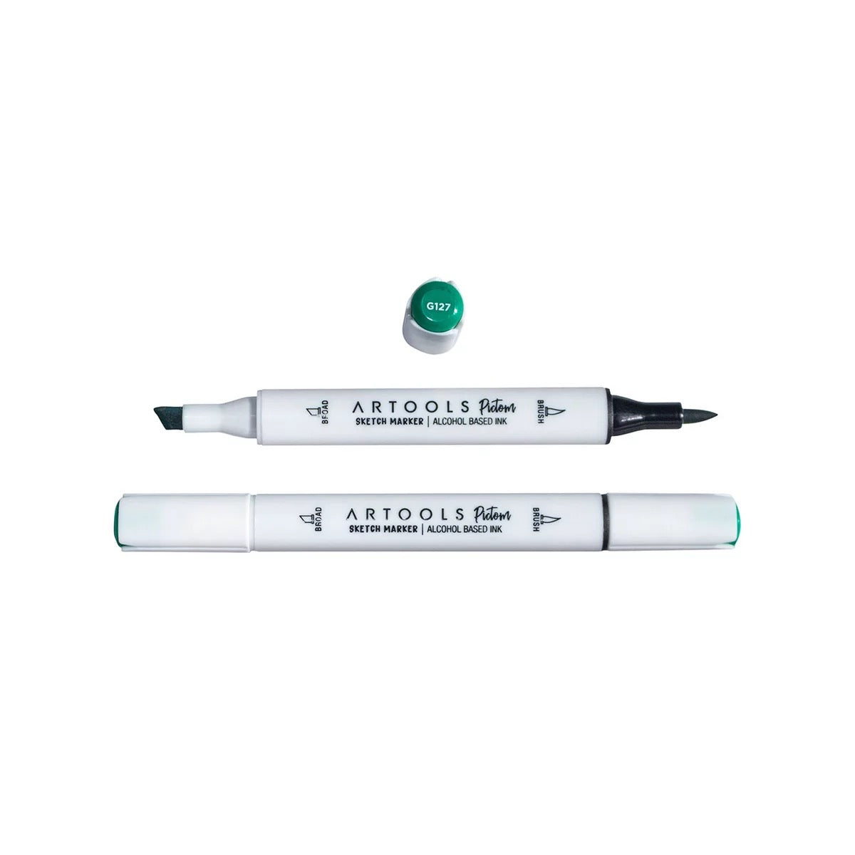 MARCADOR ARTOOLS PICTOM PONTA DUPLA EMERALD GREEN (G127)