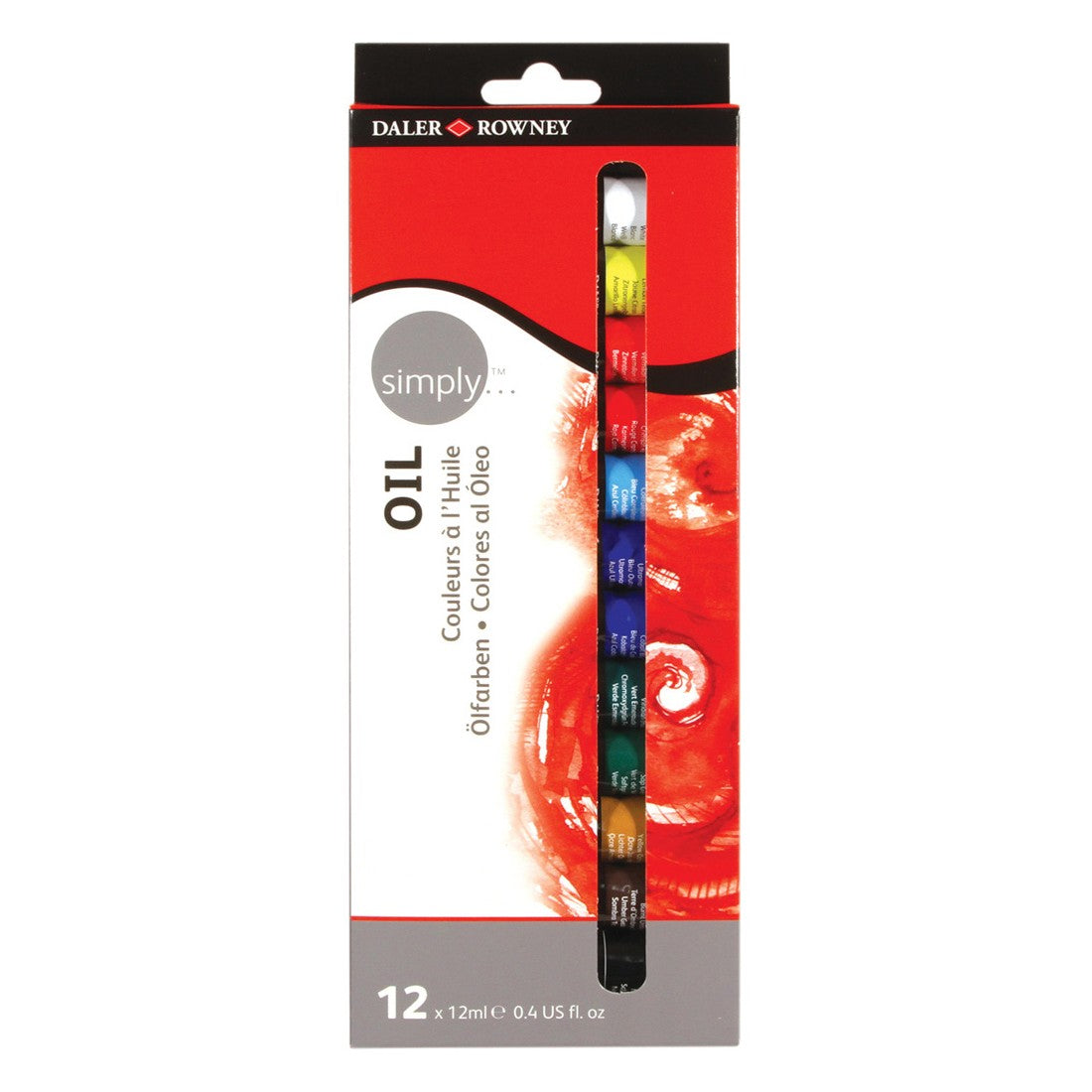 ESTOJO OLEO DALER ROWNEY SIMPLY 12 TUBOS 12ML