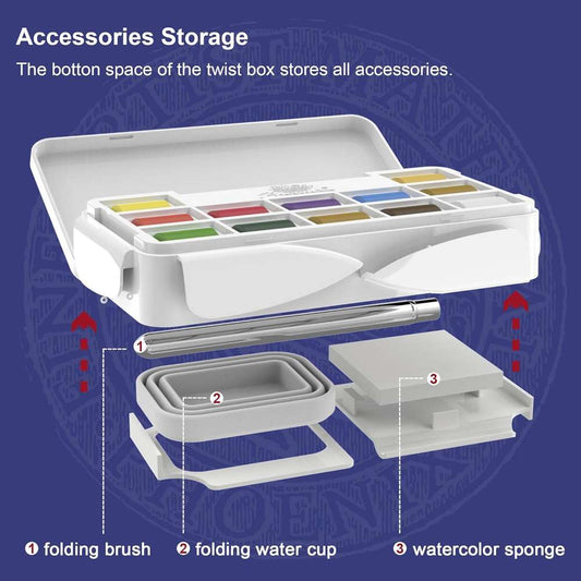 AQUARELA PHOENIX 12 CORES PASTILHA PWPS12 01