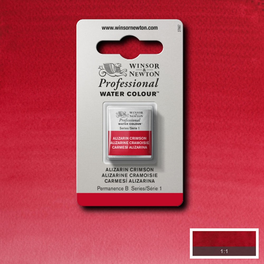 AQUARELA WINSOR NEWTON ARTISTS H PAN 004 ALIZARIN CRIMSON S1