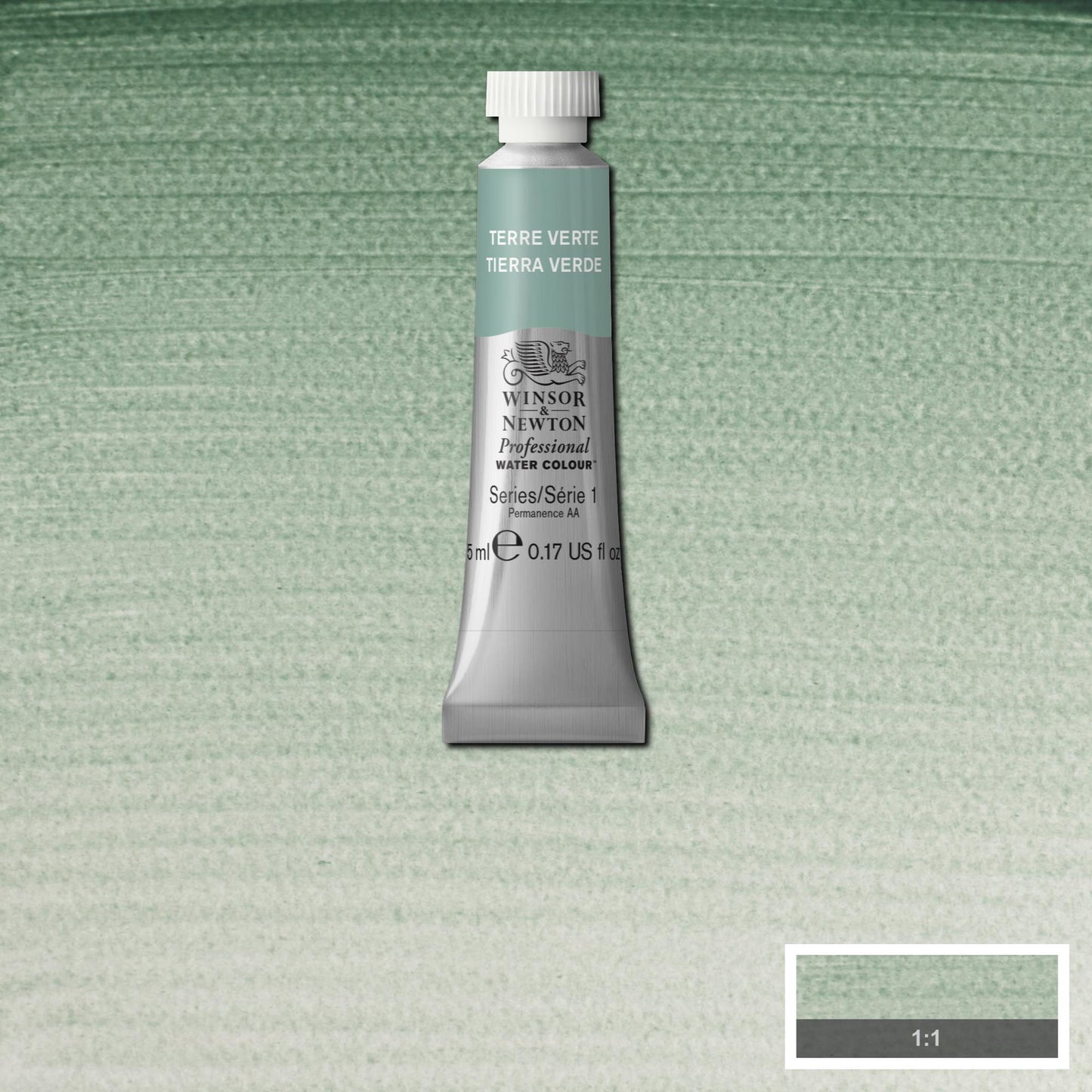 AQUARELA WINSOR NEWTON ARTISTS 5ml 637 TERRE VERTE S1