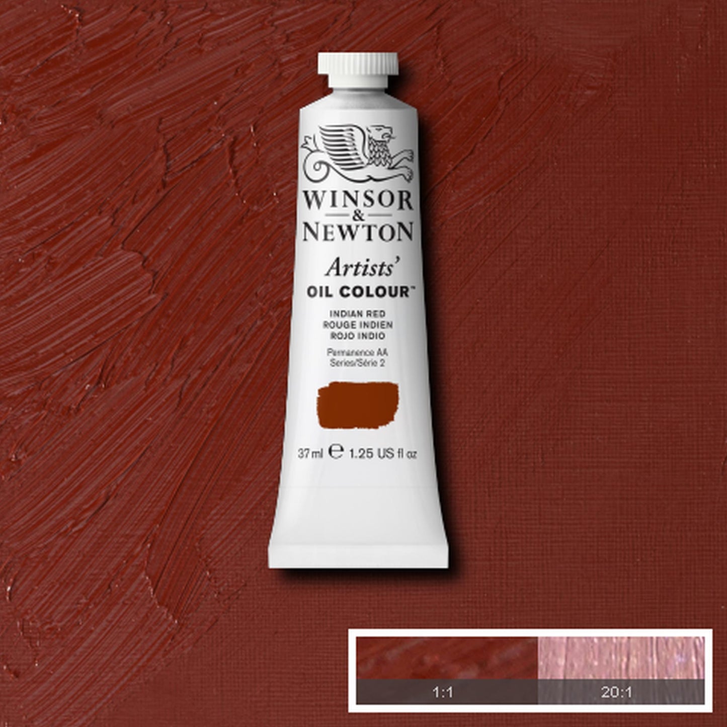 OLEO WINSOR NEWTON ARTISTS 037ML 317 INDIAN RED S2