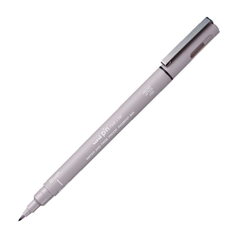 CANETA MITSUBISHI UNIPIN BRUSH LIGHT GREY