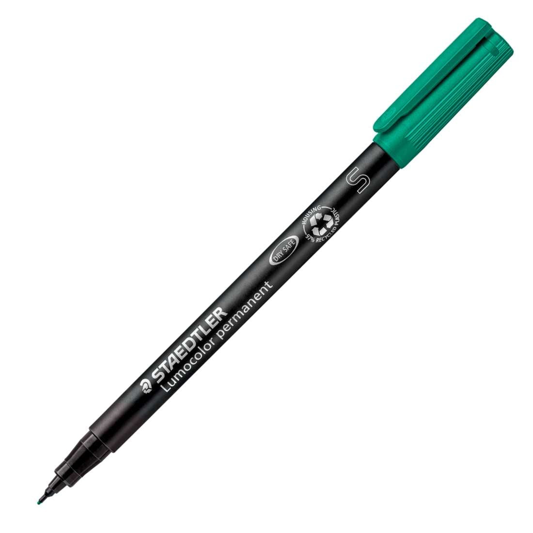 CANETA STAEDTLER LUMOCOLOR PERMANENTE 0,4mm S FINE VERDE 313