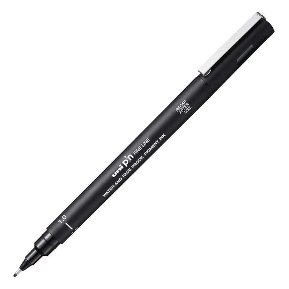 CANETA MITSUBISHI UNIPIN 1,0 PRETA