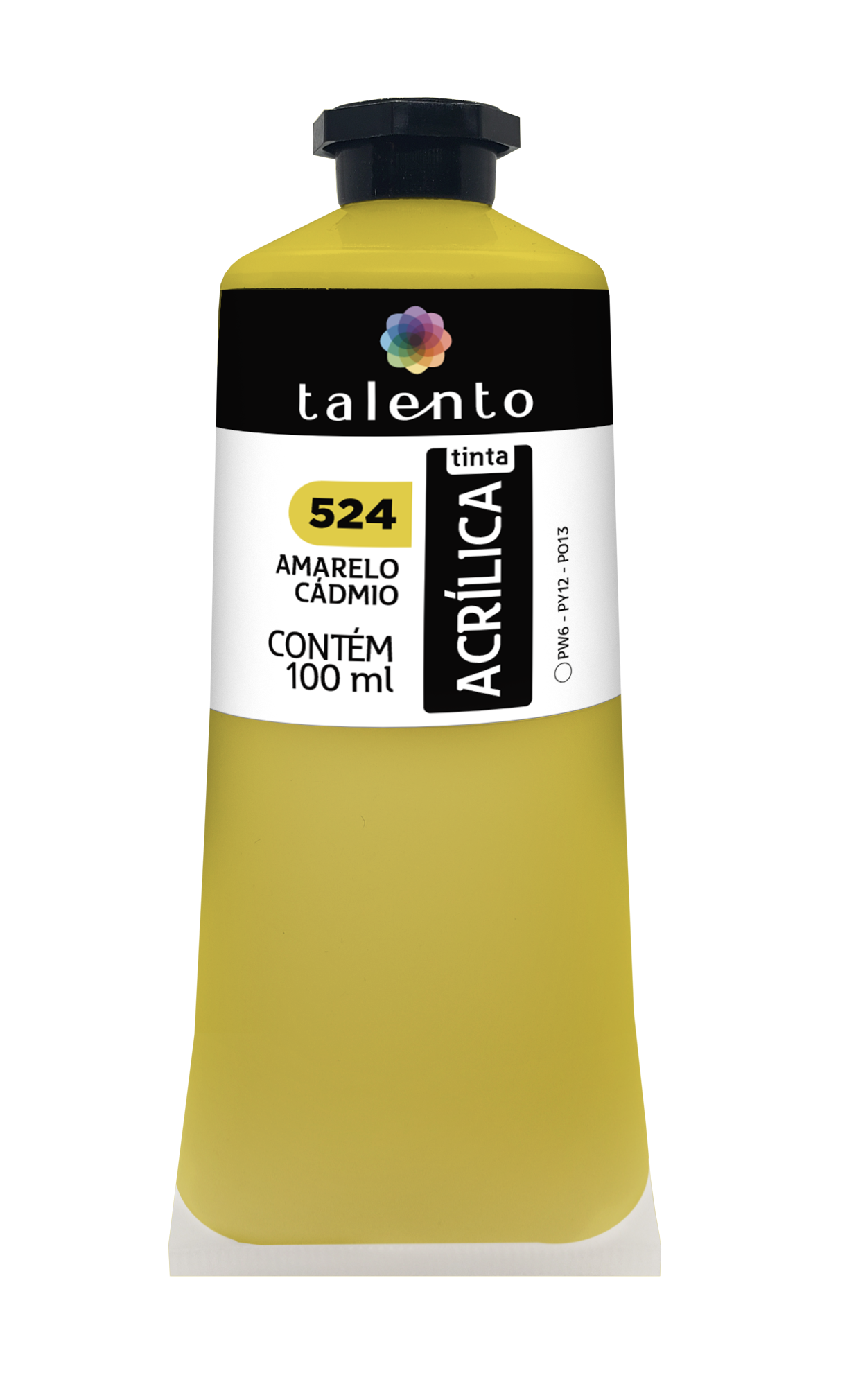 ACRILICA TALENTO 100ML 524 AMARELO CADMIO