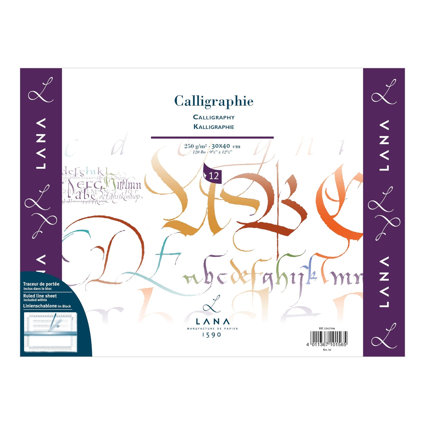 BLOCO LANA CALLIGRAPHIE 30x40 250g/m2