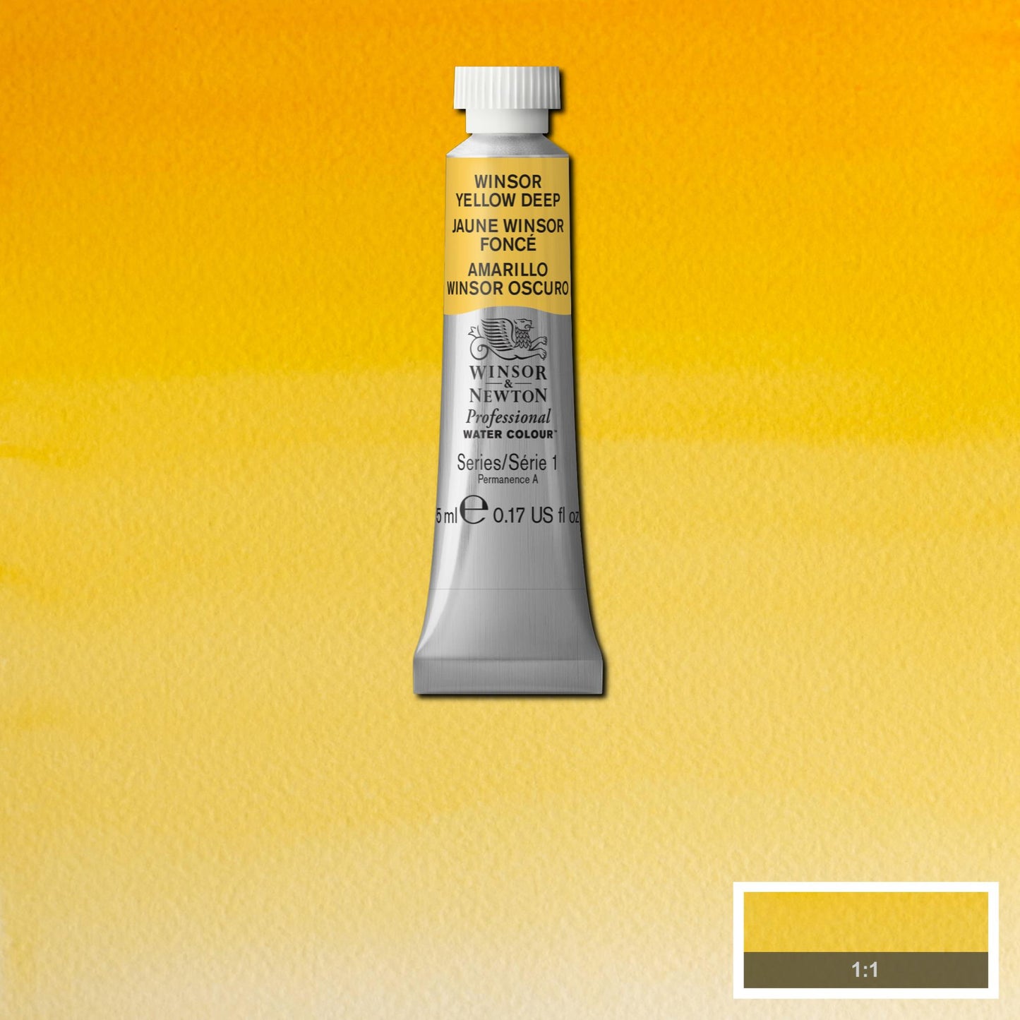 AQUARELA WINSOR NEWTON ARTISTS 5ml 731 WINSOR YELLOW DEEP S1