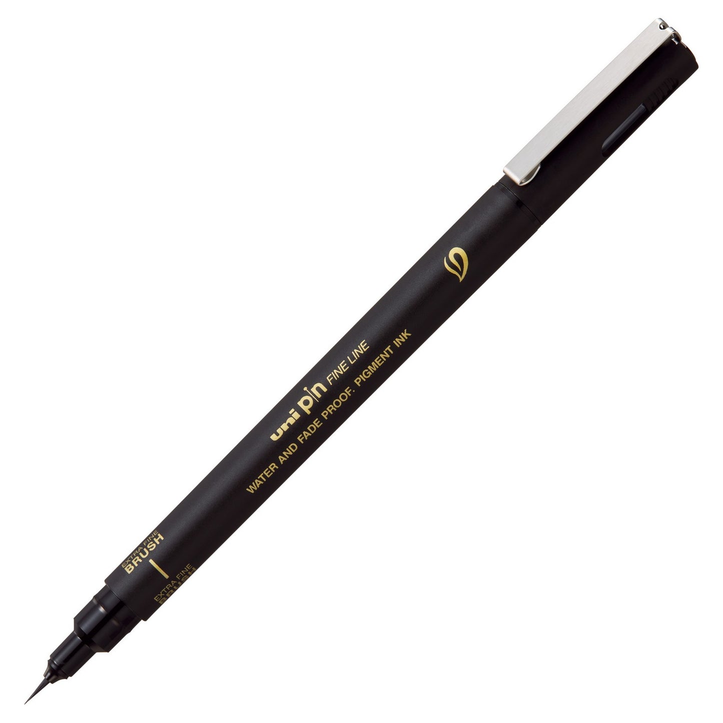 CANETA MITSUBISHI UNIPIN BRUSH 500EF EXTRA FINE PRETA PINBR-500EF