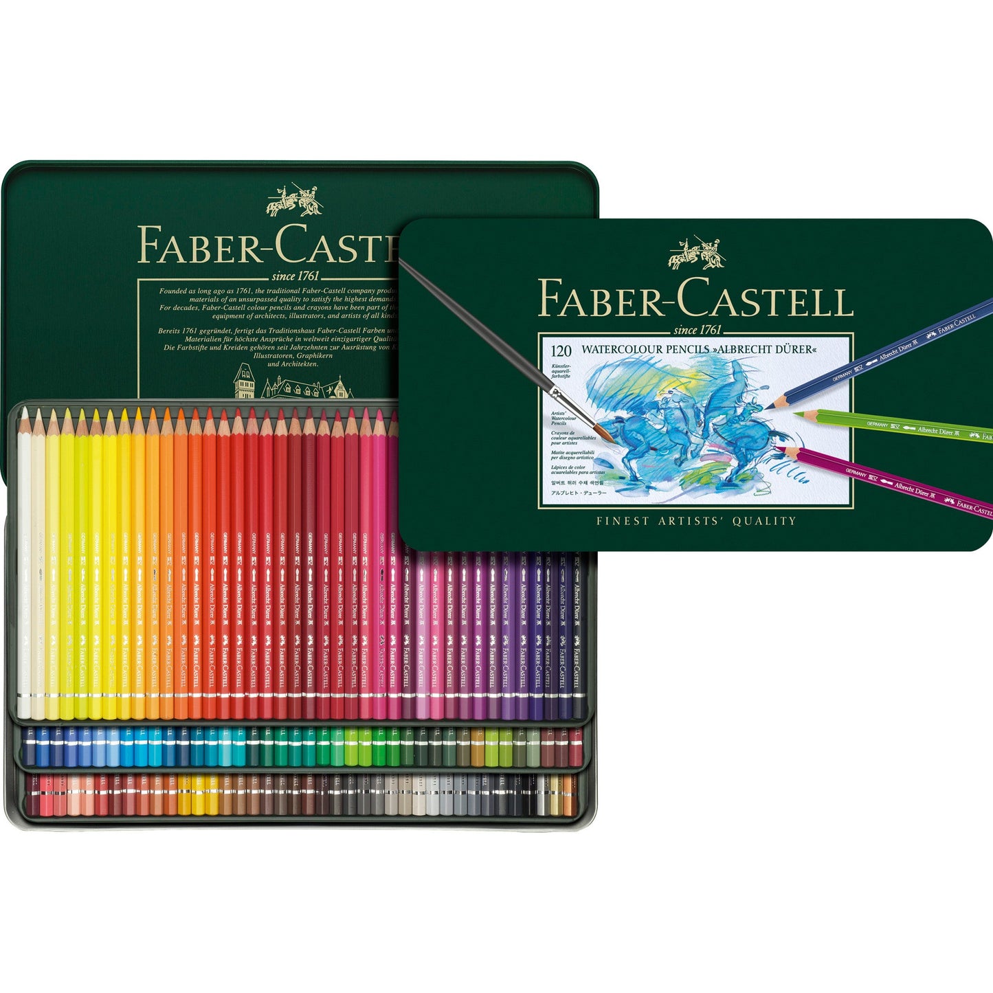 LAPIS AQUARELAVEL FABER CASTELL A. DURER 120 CORES 117511