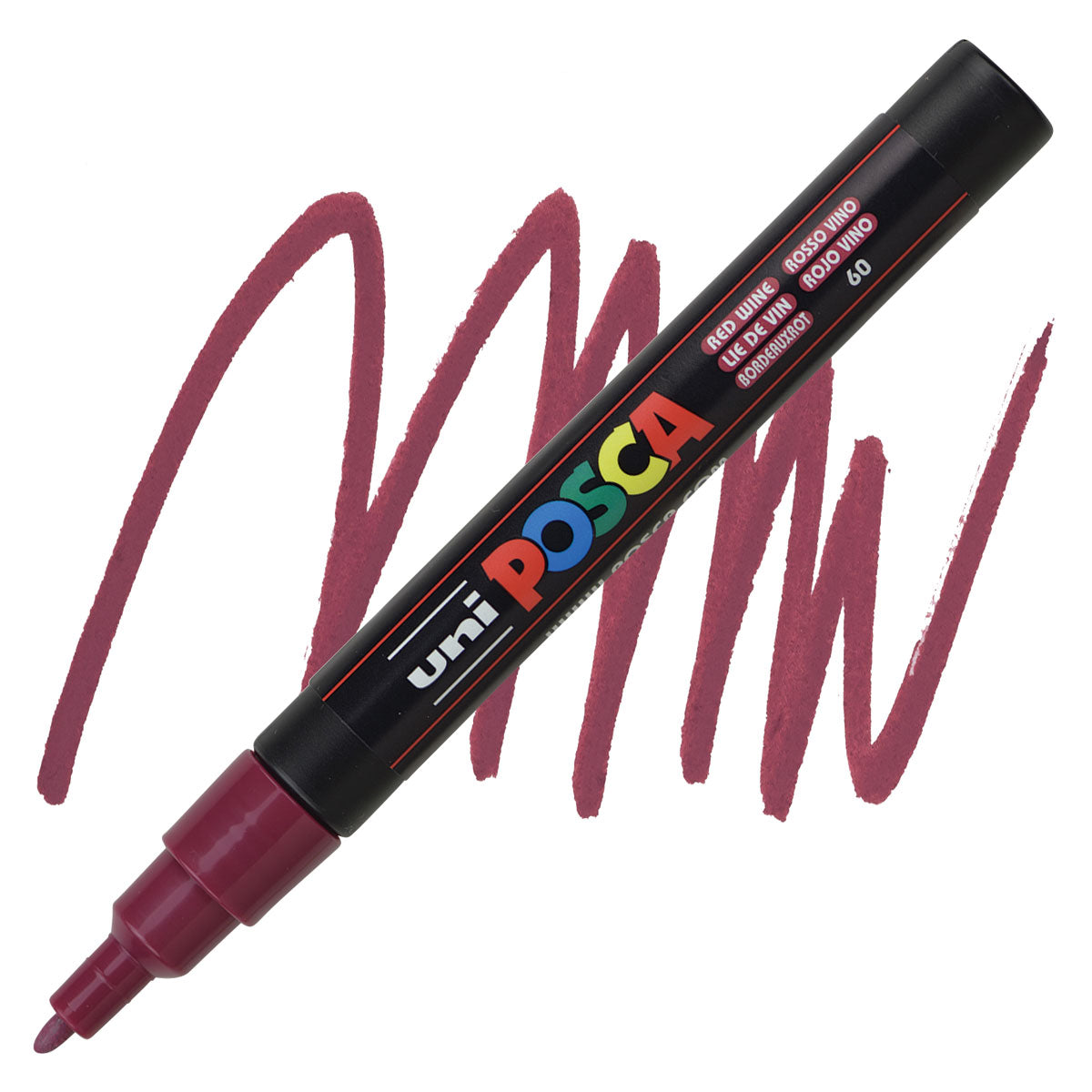 CANETA POSCA PC-3M 60 VERMELHO VINHO