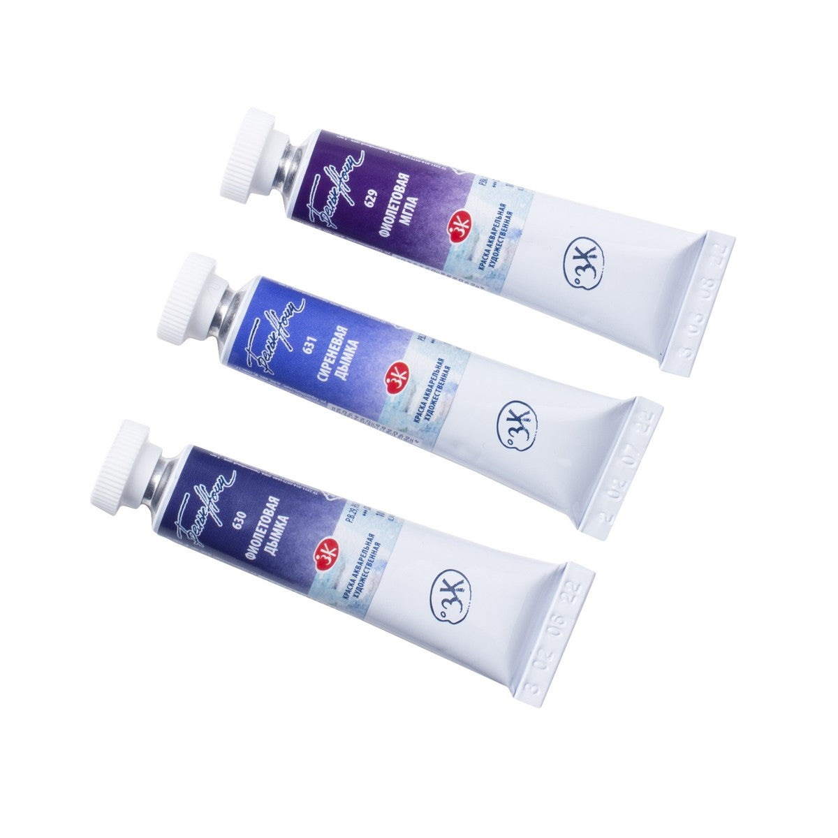 ESTOJO AQUARELA WHITE NIGHTS 03 TUBOS GRANULADAS TONS VIOLETA 10ML