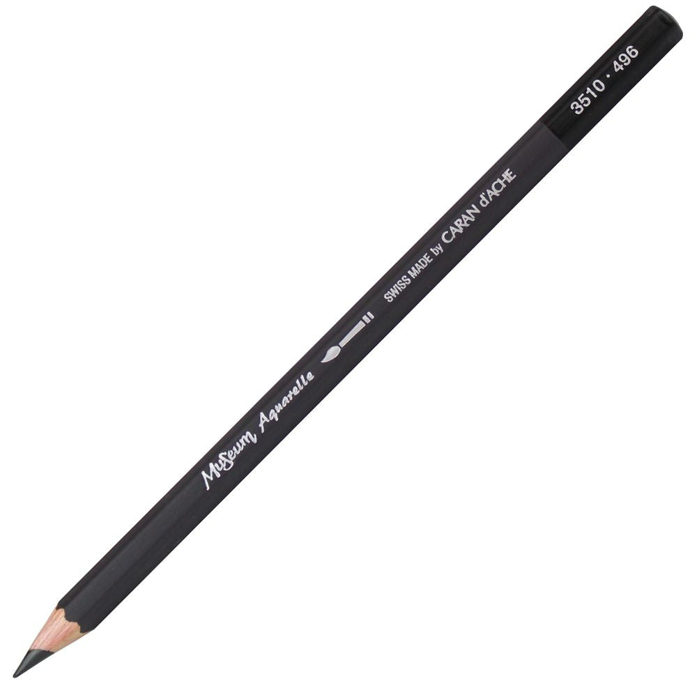 LAPIS AQUARELAVEL CARAN D´ACHE MUSEUM 496 PRETO MARFIM 3510496