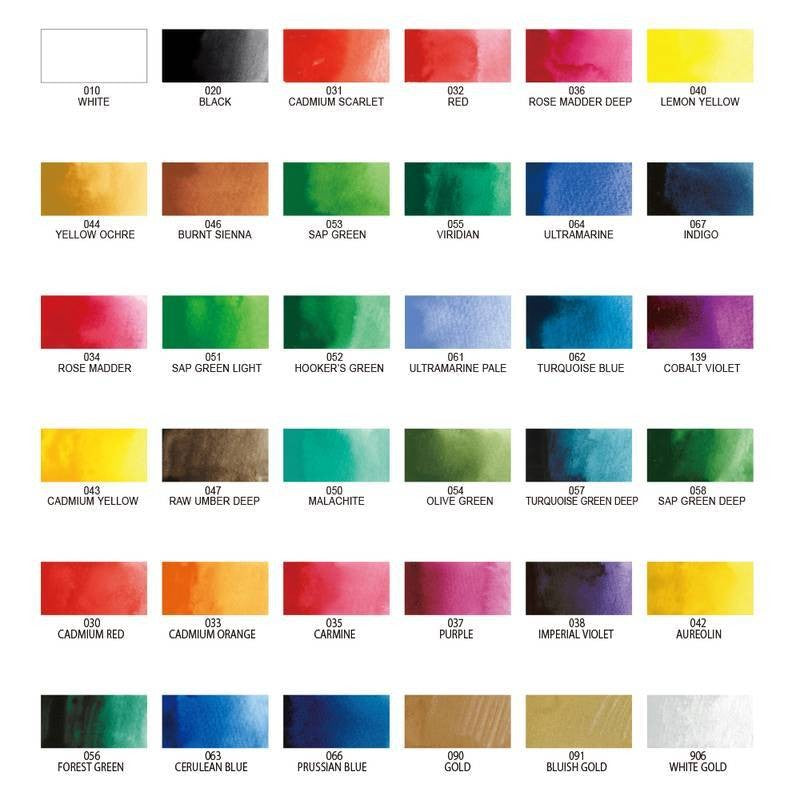 AQUARELA KURETAKE GANSAI TAMBI 36 CORES MC2036V