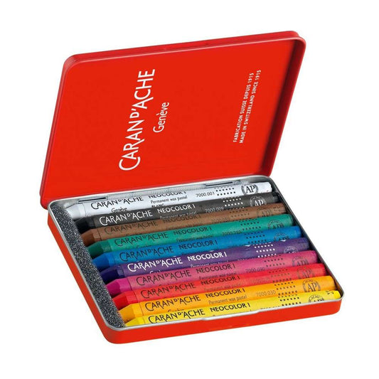ESTOJO NEOCOLOR I CARAN D´ACHE 10 CORES