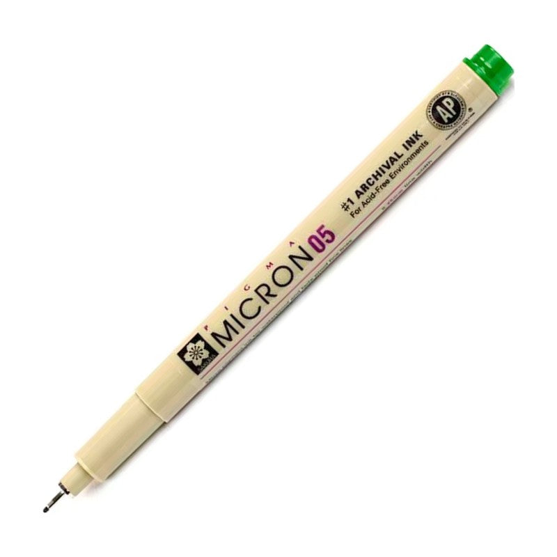CANETA SAKURA PIGMA MICRON 0,5mm VERDE FRESH