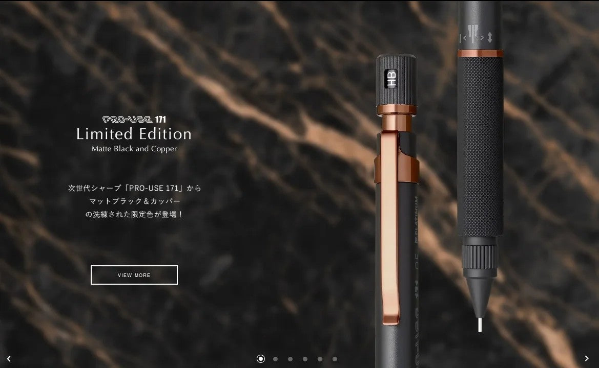 LAPISEIRA 0,5mm PLATINUM ED LIMITADA MATTE BLACK COPPER MSDA-3000B