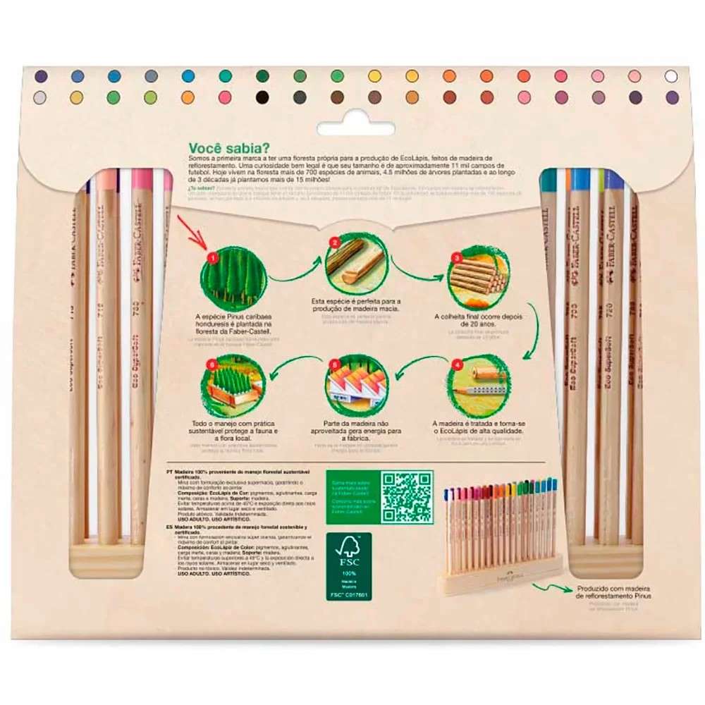 LAPIS COR FABER SUPERSOFT 036 CORES NATURAL EDITION