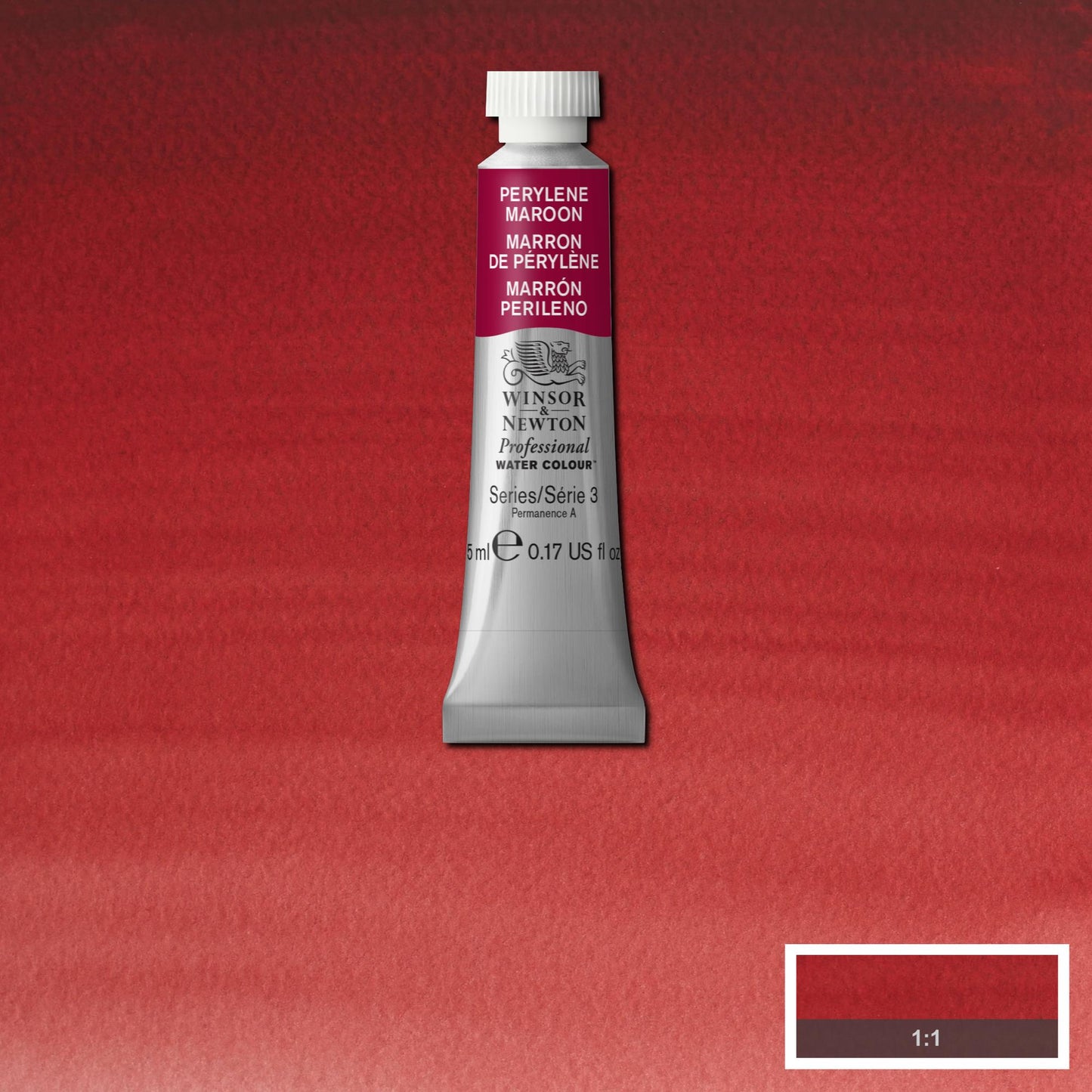 AQUARELA WINSOR NEWTON ARTISTS 5ml 507 PERYLENE MAROON S3