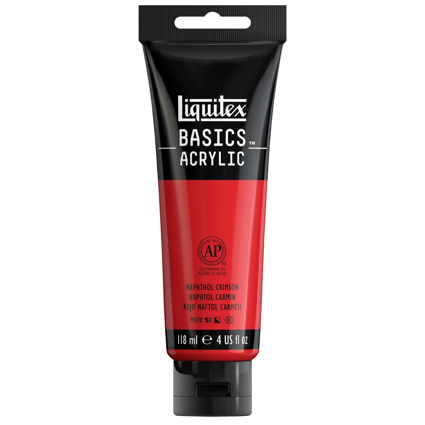 ACRILICA LIQUITEX BASICS 118ML NAPHTOL CRIMSON 043 (ANT 292)