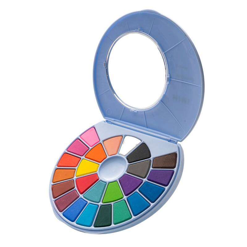 AQUARELA HIMI 24 CORES SOLIDA C/ PINCEL YFB01