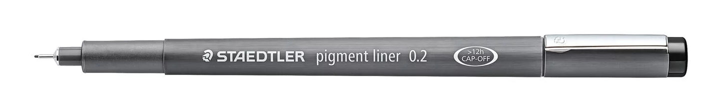 CANETA STAEDTLER PIGMENT LINER 0.2MM PRETO