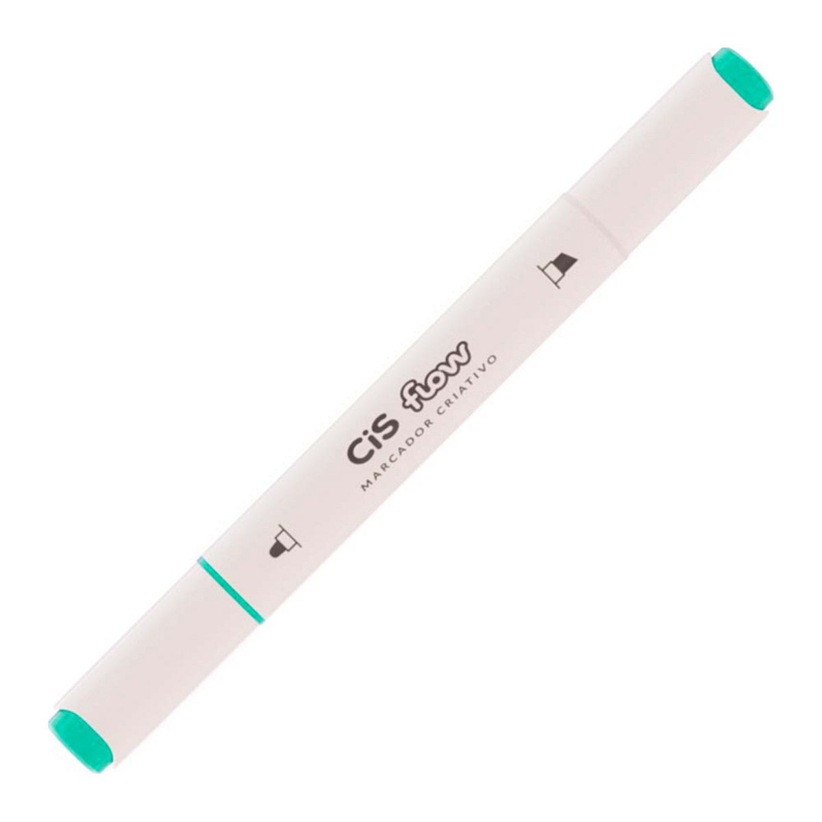 MARCADOR CRIATIVO CIS FLOW DUPLA 66 TURQUESA