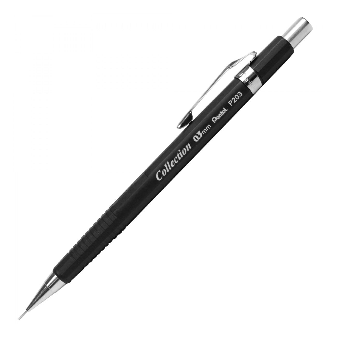LAPISEIRA 0,3mm PENTEL P203 PRETA FOSCA