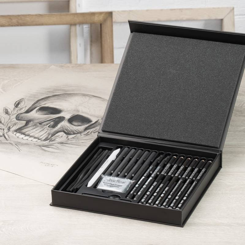 ESTOJO LAPIS ESBOCO CRETACOLOR BLACK BOX 20 PECAS