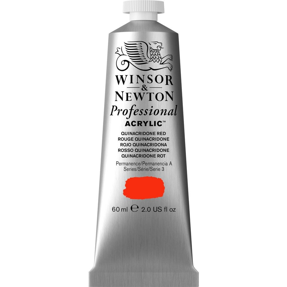 ACRILICA WINSOR NEWTON PROFISSIONAL 60ML 548 QUINACRIDONE RED S3