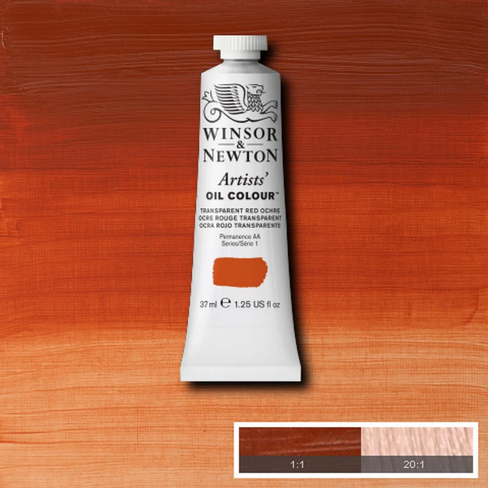 OLEO WINSOR NEWTON ARTISTS 037ML 647 TRANSP RED OCHRE S1