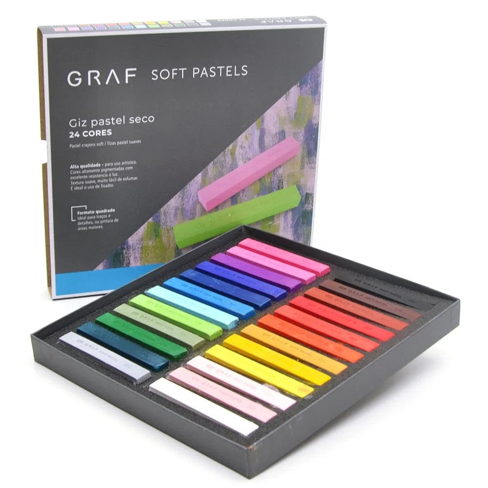 PASTEL SECO CARRE CIS GRAF SOFT C/ 24 SORTIDAS